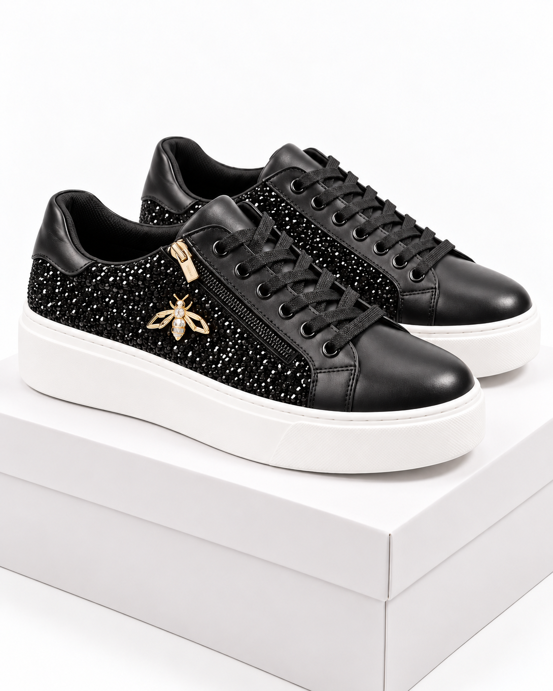 Zavessia – Sneakers Donna Glitter con Ape Dorata