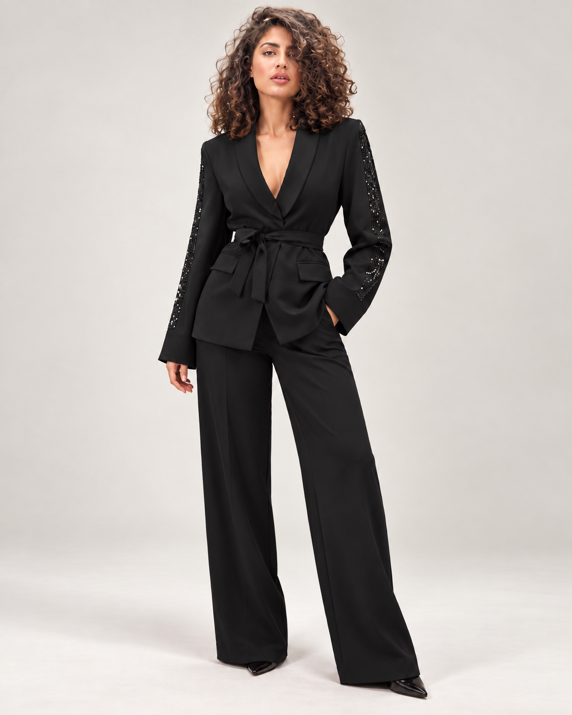 Zavelya – Tailleur Donna Chic con Brillantini