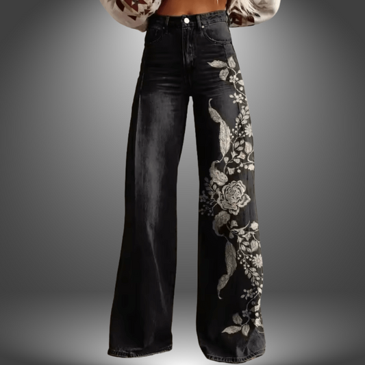 Olivia | Pantaloni Premium a Stampa Floral
