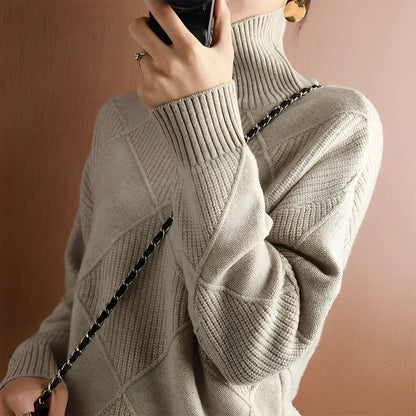 Marcelle | Maglione a Collo Alto Premium