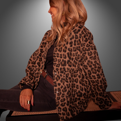 Alice | Giacca Artigianale Leopardata