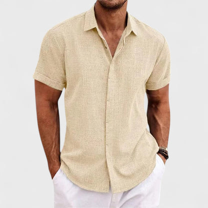Oscar | Camicia in Cotone Artigianale da Uomo