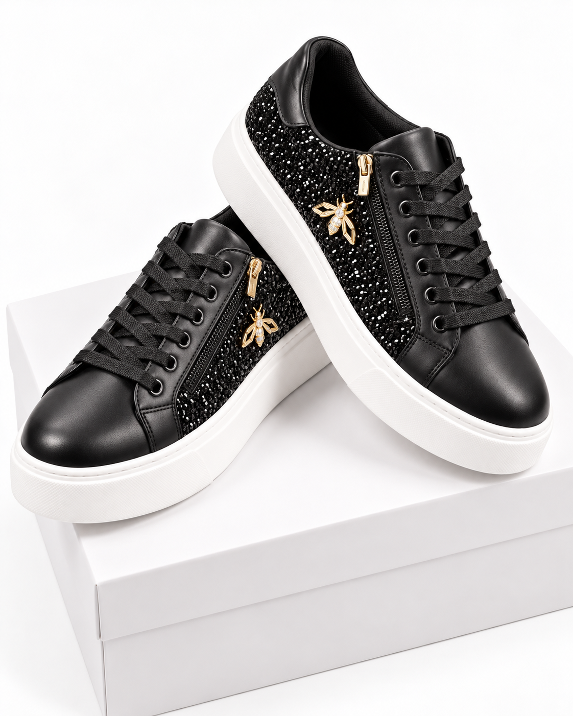 Zavessia – Sneakers Donna Glitter con Ape Dorata