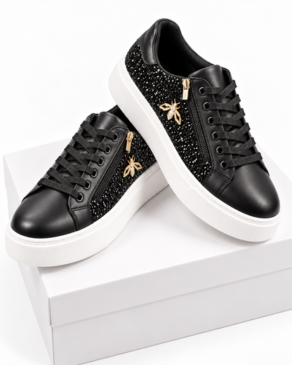 Zavessia – Sneakers Donna Glitter con Ape Dorata