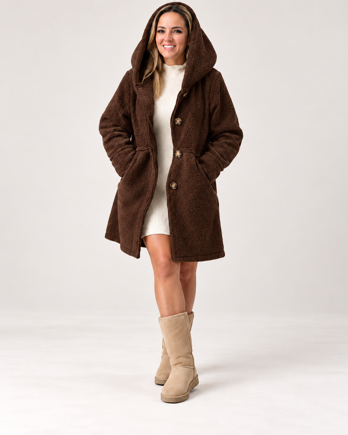 Nuvira – Cappotto Peluche Donna