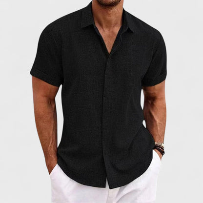 Oscar | Camicia in Cotone Artigianale da Uomo