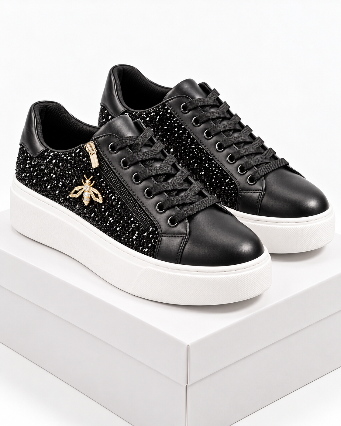 Zavessia – Sneakers Donna Glitter con Ape Dorata