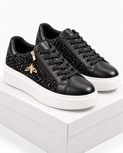 Zavessia – Sneakers Donna Glitter con Ape Dorata