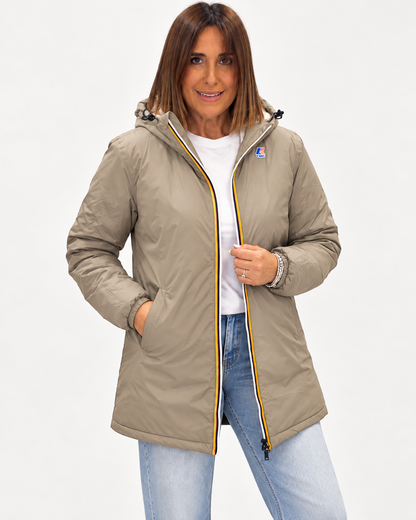 K-Way Donna Parka Lungo con Cappuccio