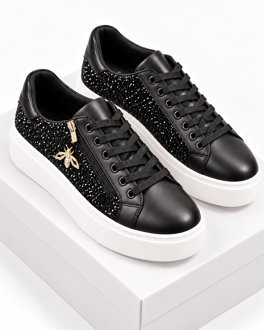 Zavessia – Sneakers Donna Glitter con Ape Dorata