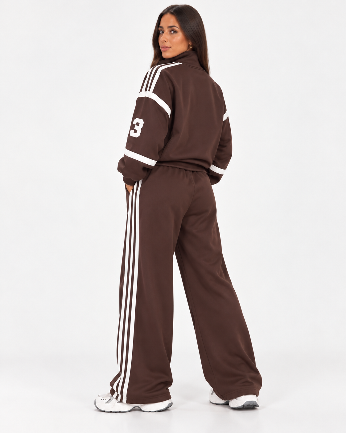 Zavira – Tuta Donna Sport Chic Marrone