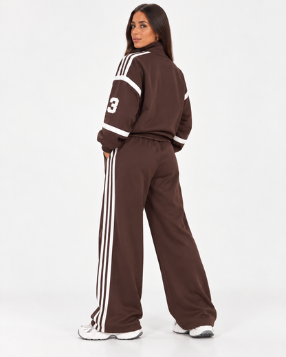 Zavira – Tuta Donna Sport Chic Marrone