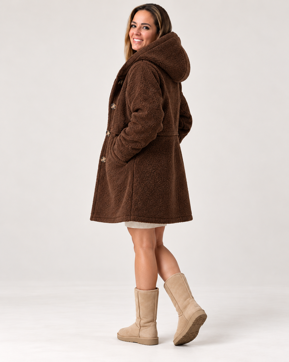 Nuvira – Cappotto Peluche Donna