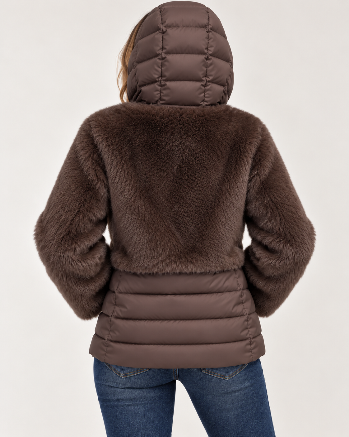Cavellia – Piumino Donna Luxury con Ecopelliccia