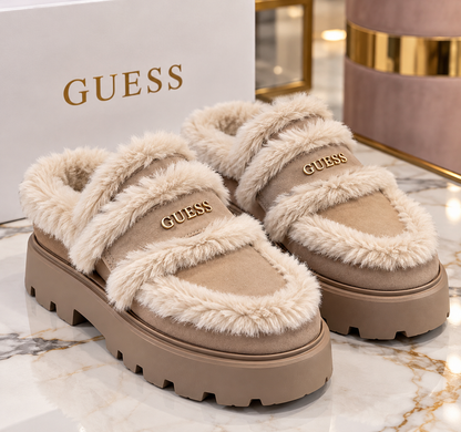 GUESS – Mocassini Donna Platform con Pelliccia Luxury