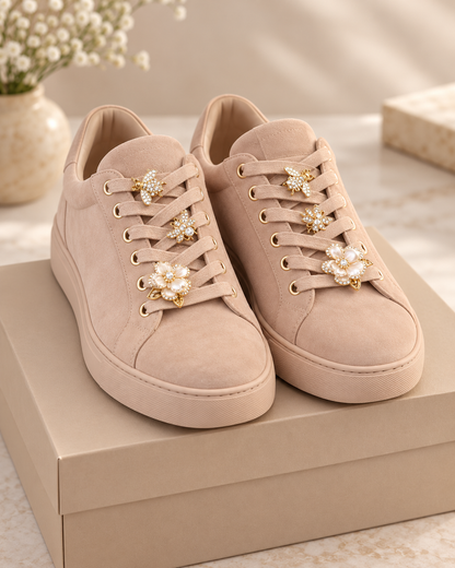 Zavelya – Sneakers Donna Chic con Perline e Brillantini