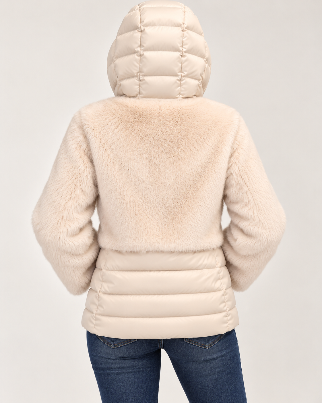 Cavellia – Piumino Donna Luxury con Ecopelliccia