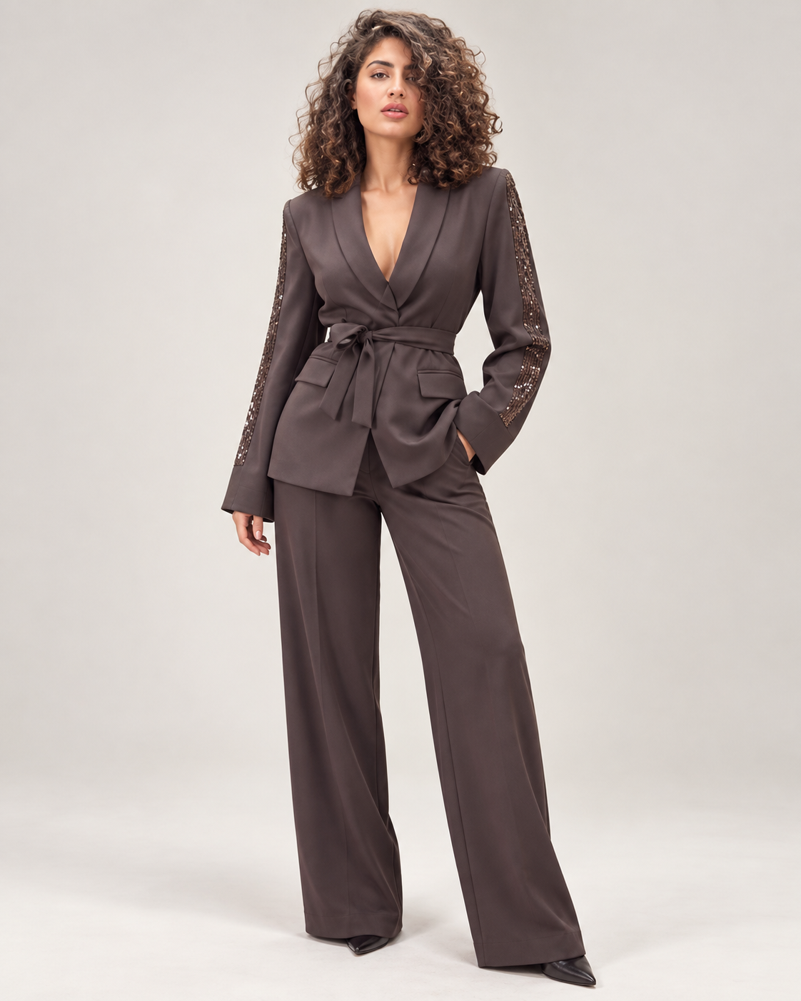 Zavelya – Tailleur Donna Chic con Brillantini
