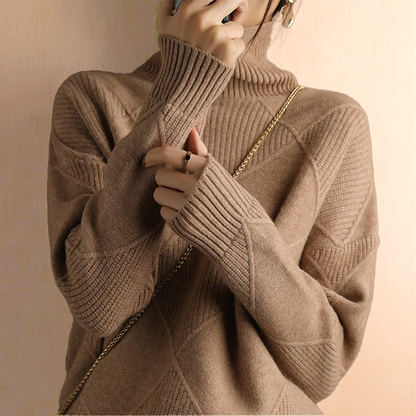 Marcelle | Maglione a Collo Alto Premium