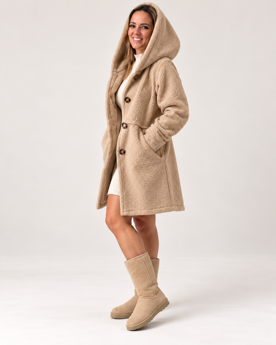 Nuvira – Cappotto Peluche Donna