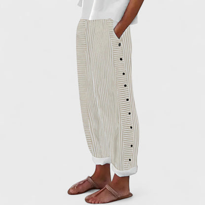 Dagny | Pantaloni Artigianali in Lino da Donna