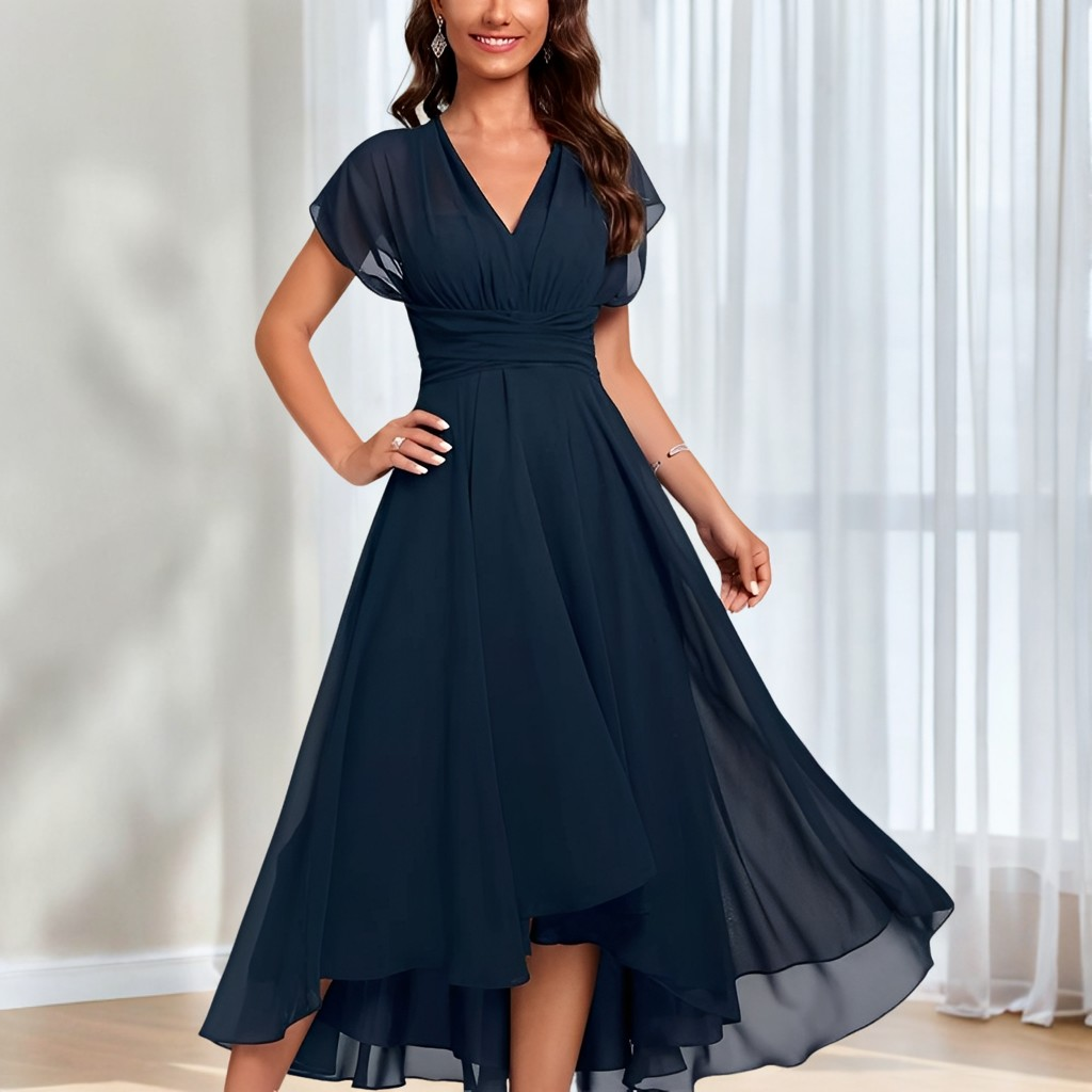 Bethel - Elegante, leggero abito in chiffon per donne